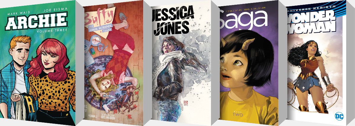 New Graphic Novels and Collected Editions arriving from April onwards...