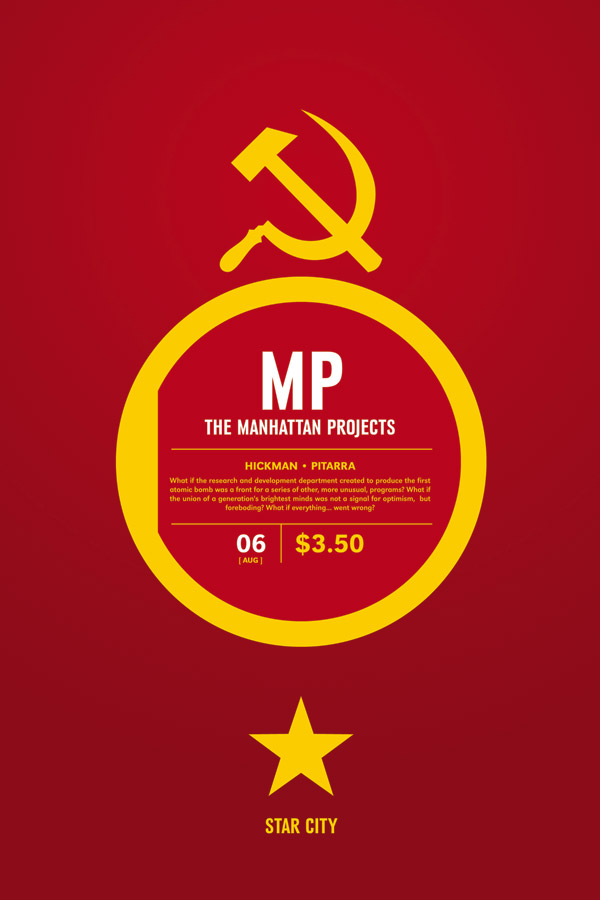 Manhattan Projects #6 design by Jonathan Hickman