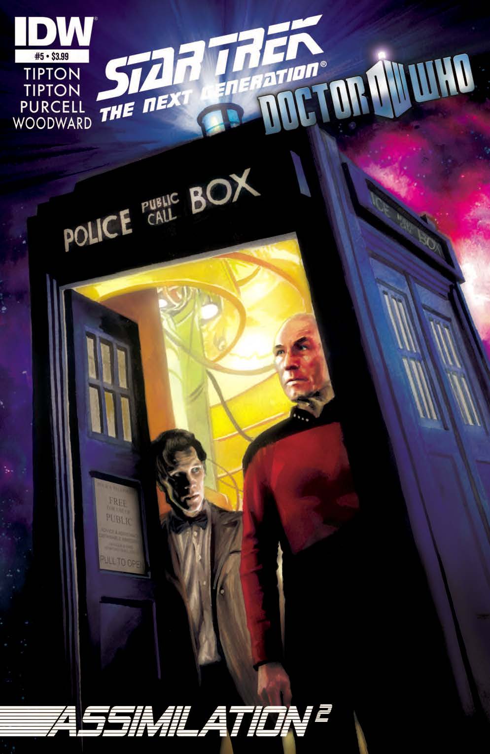 Star Trek/ Doctor Who - Assimilation2 #5 - Cover by JK Woodward