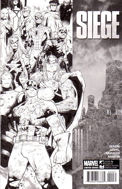 Siege #4 Olivier Coipel Sketch Cover 1:100